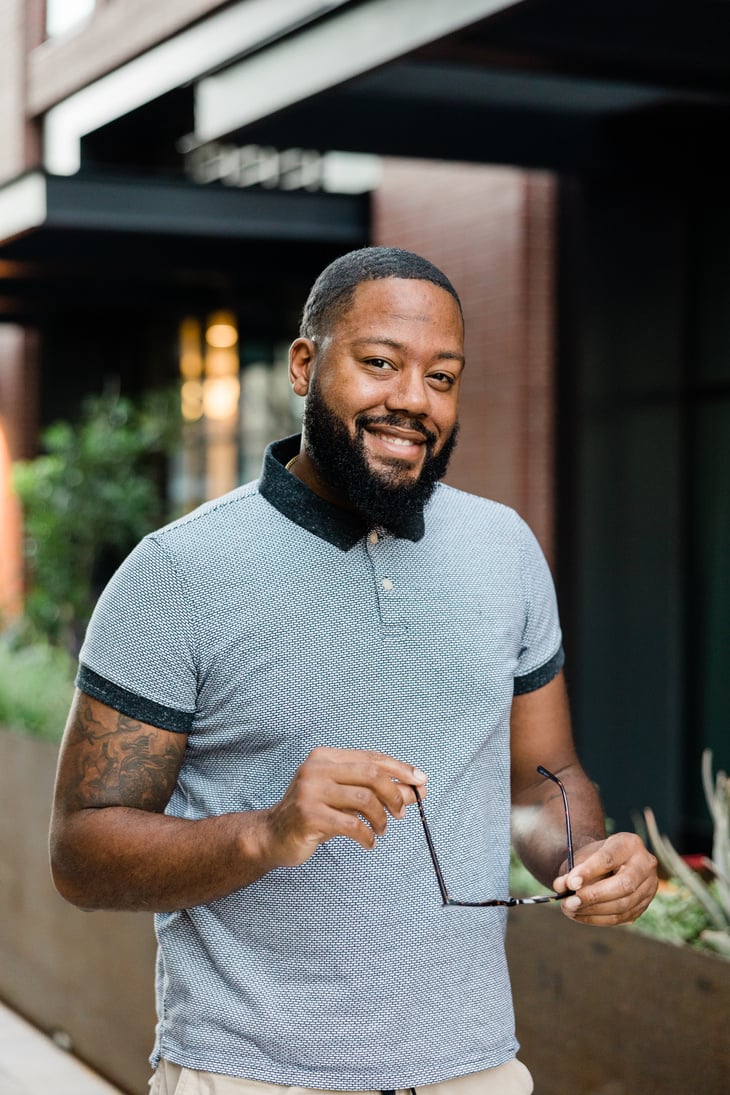 Man in Polo Shirt